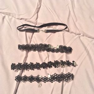 4 chocker necklaces